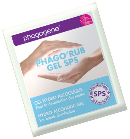 Gel hydroalcoolique 5ml SPS - Pack de 250 dose phagorub 250