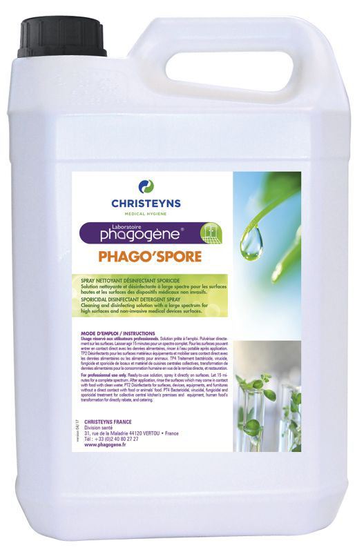 Désinfectant sporicide 5 Litres - Phago spore