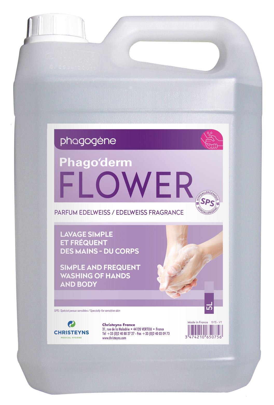 Pack Phago'derm Flowers SPS 5 Litres - 2 bidons