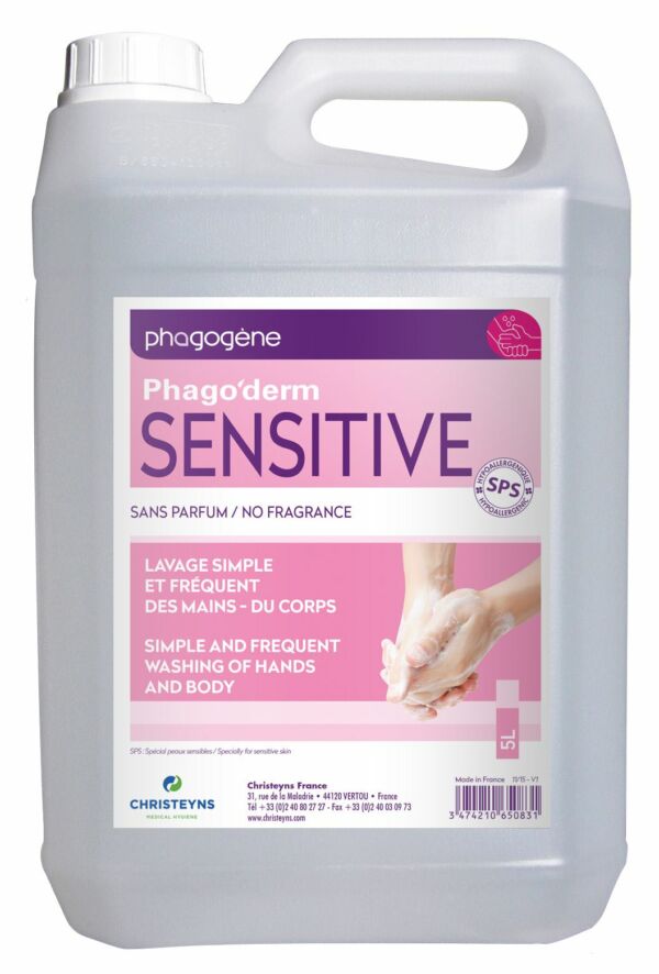 Pack de Phago'derm Sensitive SPS 5 Litres - 2 bidons