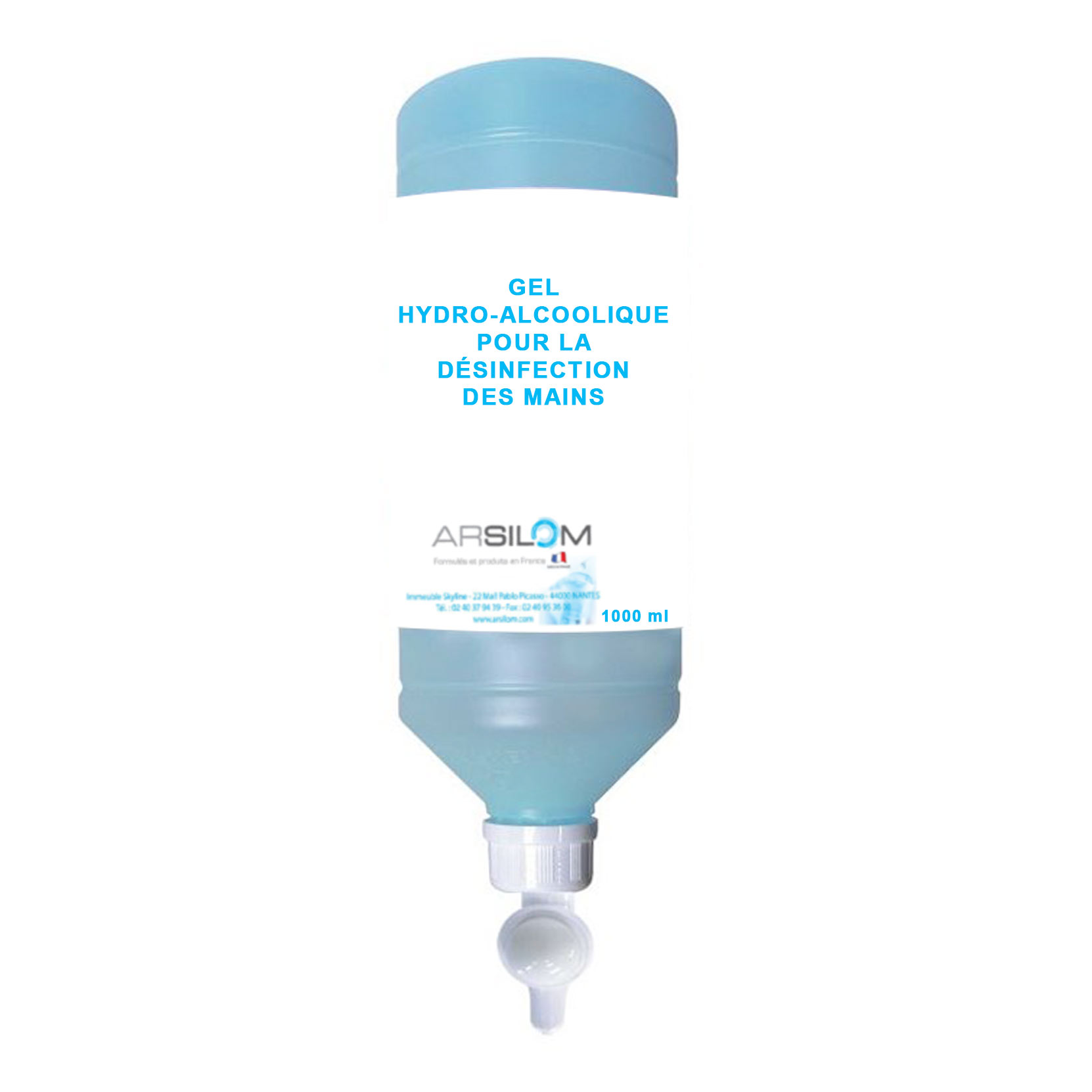 flacon gel hydroalcoolique arsilom