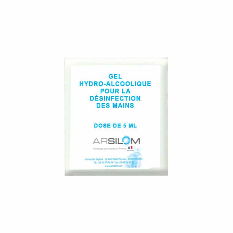 gel hydro alcoolique 5ml - désinfectant les mains