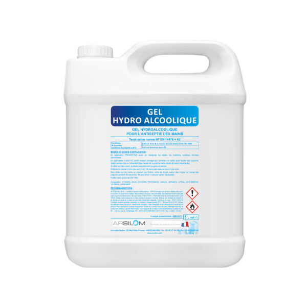 Gel hydroalcoolique bidon 5 litres