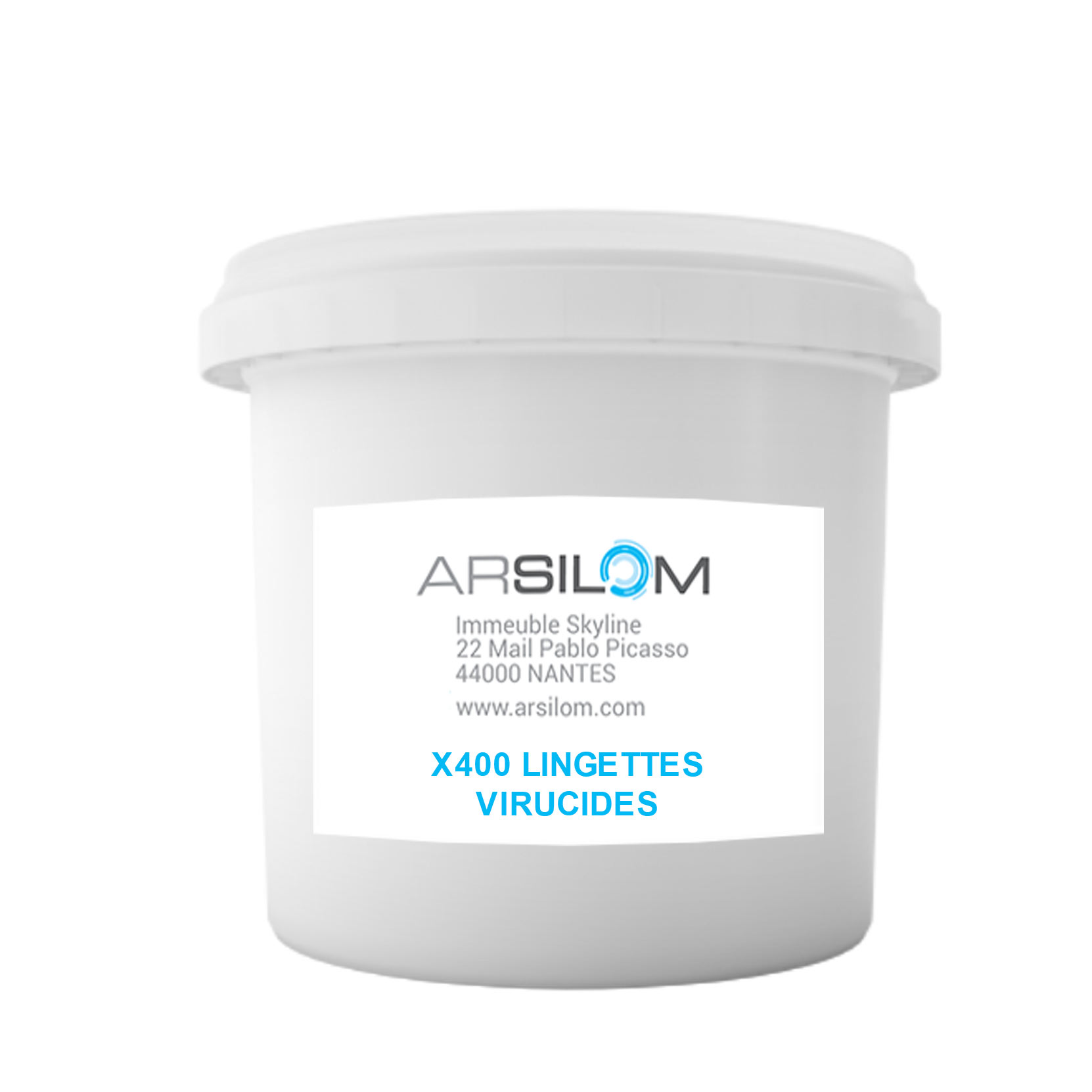 Lingettes virucides en 14476 - seau de 400